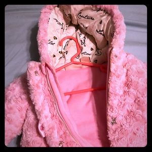 Pink snowsuit